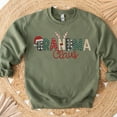 thumbnail image 2 of POPPOP Christmas Claus Embroidery Sweatshirt, Custom Mama Grandma Gigi Mimi Nickname, Gifts for Women Sweater, 2 of 4