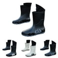 thumbnail image 6 of LIJCC Men's Rain Boots Width Mid-Calf Comfort Short Boots Ankle Rubber Boots Waterproof Garden Boots Non-Slip Lightweight Platform Mud Boots Fishing Boots Water Boots, 6 of 6
