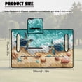 thumbnail image 7 of Uorisanigo Golf Cart Seat Covers Non-Slip Beach Shell Sea Turtle Golf Cart Seat Towel Blanket with 4 Front Pockets Golf Cart Accessories Suitable for EZGO, Club Car & More 2-Seat Carts, 7 of 7