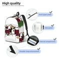 thumbnail image 4 of Naloa Vintage Buffalo Plaid Christmas Camper Canvas Backpack for Men Women Rucksack Casual Travel Daypack College Tote Satchel Bookbag for Teens-Small, 4 of 7