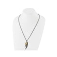 thumbnail image 3 of Yellow Plated Stainless Steeel Angel Wing Charm Pendant Necklace with Chain, 3 of 4