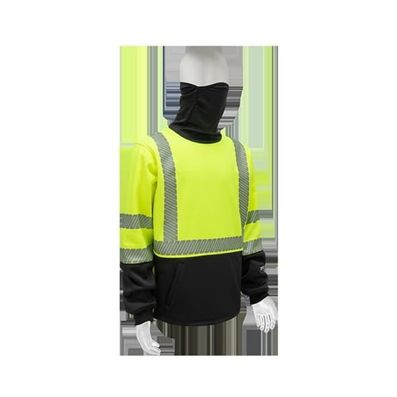 2W International SDS25C-3 5XL Snood Sweatshirt, Lime - 5XL