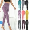 thumbnail image 1 of Yoga Pants Leggings For Women High Waist Tummy Control Compression For Workout Jogging Cycling Table Tennis Volleyball Tennis, 1 of 8