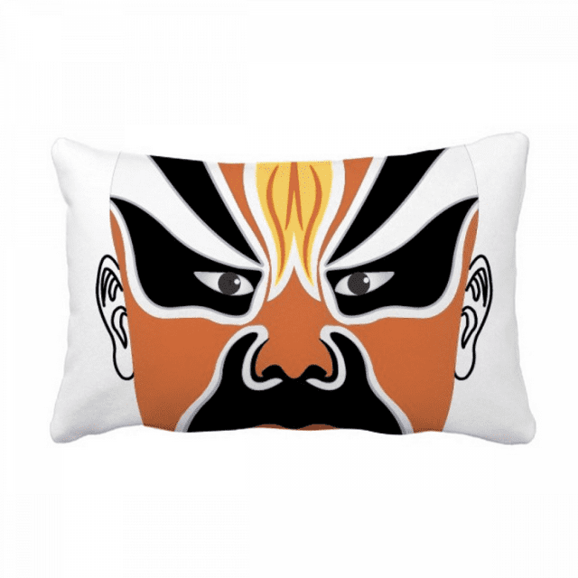 Peking Opera Head Colorful Fenghuangerqiao Throw Pillow Lumbar Insert Cushion Cover Home Decoration