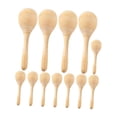 thumbnail image 4 of Maracas de madera sin terminar, maracas en blanco para niños y adultos, instrumento musical de arena 12 piezas, 4 of 9