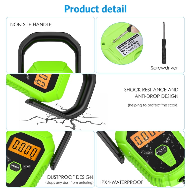 AMIR Digital Fish Scale 110 lb with Gripper and Tape Measure photo 6