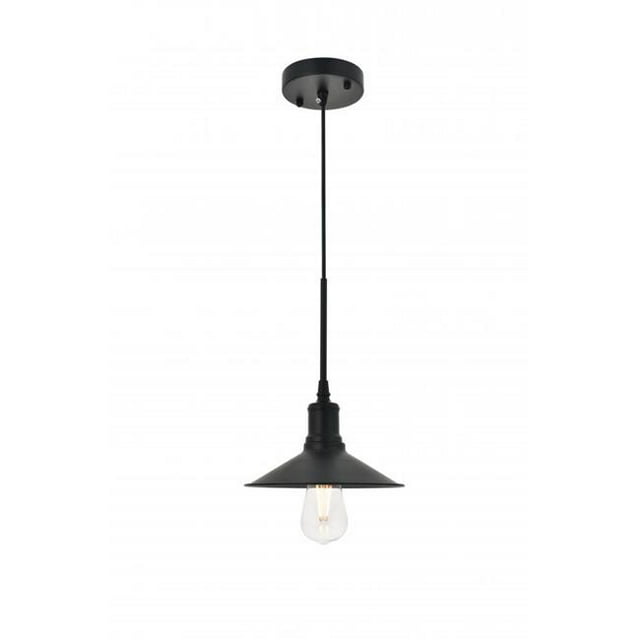 Living District LD4033D9BK Etude 1 Light Black Ceiling Pendant