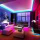 thumbnail image 4 of Tira de luces LED RGB Flexible Itzjana 2 M a Control Remoto para decoración de interiores, 4 of 7