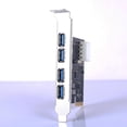 thumbnail image 4 of USB3.0 Riser PCIE Tarjeta de expansión 4 puertos Adaptador de concentrador de computadora PCI Express, 4 of 6