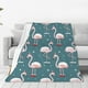 thumbnail image 1 of Balery Elegant Flamingo Wearing A Christmas Hat Manta de Felpa Suave y Acogedora – Cobija de Franela Aterciopelada para Cama, Lavable y Cálida para Sofá, Mascotas, Transpirable-50"x40", 1 of 7