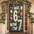 thumbnail image 3 of Colorful Balloons 7th Birthday Banner Star Pattern Kids Birthday Display Design Number 6 7 Number 7 Backdrop for 7th Birthday Party Kids Birthday Indoor Decoration, 3 of 9