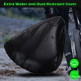 thumbnail image 1 of Zacro Housse de Siège de Vélo Grande Taille Rembourrée en Gel Coussin Large pour Selle de Vélo Réglable pour Hommes Femmes Compatible avec Sièges de Vélo Cruiser, 1 of 4