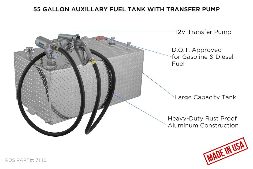 RDS Manufacturing 71110 - Rectangular Fuel Transfer Tank