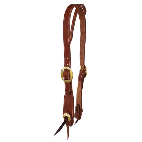 Horse Tan Leather Adjustable Split Ear Headstall w/ Tie Ends 78RT06