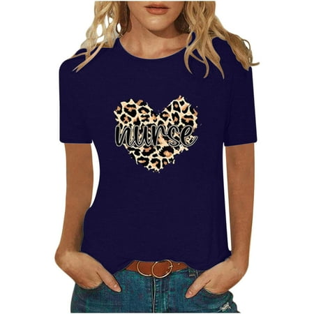 

Womens Tops Corset Tops for Women Women s Trendy Tops Funny Printe CasualFit Tee Shirts Blouse Print Shirt White Long Sleeve Shirts for Women Savings Deals Valentine Shirts for Women Blue 2XL