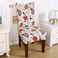thumbnail image 1 of Flower Printed Spandex Stretch Dining Chair Protector Cover Removable Washable Dining Room Shabby Chair Slipcover Decoration, 1 of 4