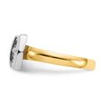 thumbnail image 3 of 14k Two Tone Gold Buckle Ring, 3 of 9