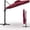 Deep wine red, variant on Gaderth 10x10 ft Cantilever Patio Umbrella, Square Outdoor Sun Shade, Aluminum Umbrella Outdoor Patio, 360° Rotation & Adjustable Height-Base Not Included