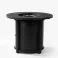thumbnail image 4 of 32" Propane Gas Fire Pit Table, 50000 BTU Round Steel for Outside Patio, Garden, Courtyard, Black, 4 of 7