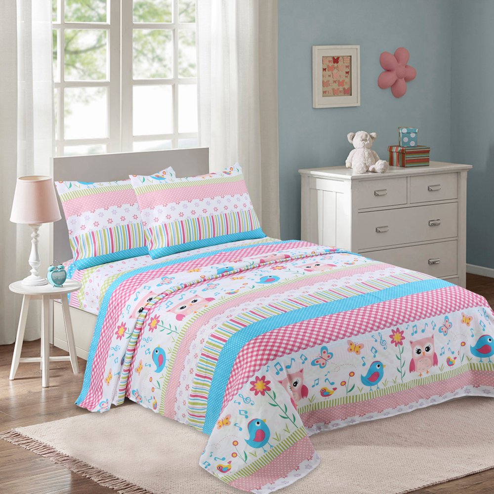 MarCielo Bed Sheets for Kids Full Sheets for Kids Girls Boys Teens