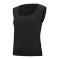 thumbnail image 5 of Bovemsi Silk Camisole Tops for Women Summer Sweater Vest Sleeveless Ribbed Knit Black Camisole, 5 of 9