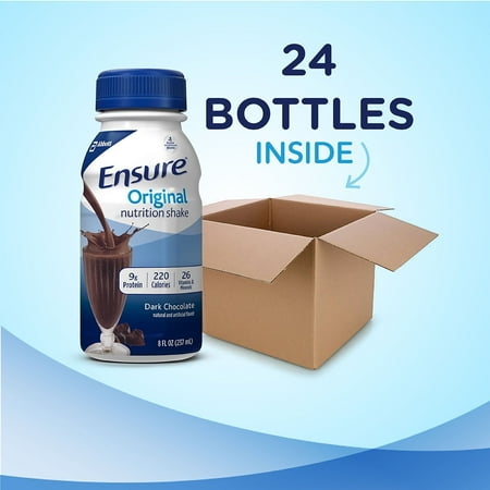 Ensure Original Nutrition Shake, Dark Chocolate (8 fl. oz., 24 ct.)