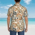 thumbnail image 4 of Honeii Floral Paisley Print Men’s Hawaiian Shirt,Classic Button-Down Short Sleeve Shirt, for Beach, Vacation, and Outdoor Activities,3X-Large, 4 of 7