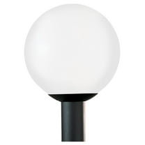 8254-68 Globe Outdoor Post Lantern Outside Fixture, One - Light, White Plastic