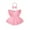 Pink, variant on Musuos Baby Girls Cute Rompers Dress 3 6 9 12 18Months 3D Flower Fly Sleeve Lace Mesh Skirt Hem Infant Bodysuits with Headband