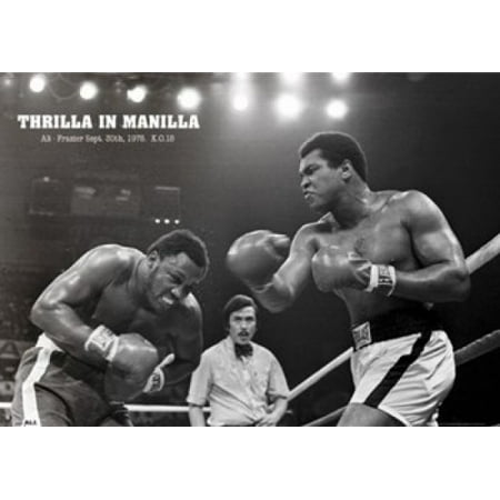 Muhammad Ali - Thrilla In Manilla Laminated Poster (36 x 24) | Walmart ...