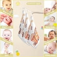 thumbnail image 3 of SKYSONIC 3 PCS Watercolor Gnome Turkey Baby Muslin Washcloths, Thanksgiving Drinks Face Towel Burp Cloths Ultra Soft Absorbent Cotton Bath Wipes Towels for Newborn Boys Girls, 3 of 7