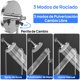 thumbnail image 3 of Doble regadera para baño alta presión 8 pulgadas cabezal de ducha de mano regadera de teléfono 8+2 modos de lluvia con manguera de 1,5 metros cromo 8, 3 of 8