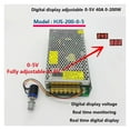 thumbnail image 4 of Alimentation Électrique à Commutation 200W240W Affichage Numérique 0-5V/0-12V/0-24V/0-36V/0-48V Alimentation Réglable DC, Opération Facile, 4 of 5