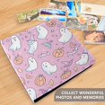 thumbnail image 4 of FORMRS 3 Ring Photo Album 4"x6" Self Adhesive Large Capacity PU Leather Cover, Purple Halloween, 4 of 8
