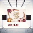 thumbnail image 2 of Fall in Love Backdrop Boho Autumn Leaves Pumpkin Bridal Shower Photography Background Burgundy Pink Rose Fall Wedding Party Decorations Banner Supplies Photo Booth Props, 2 of 4