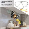 thumbnail image 4 of Large adhesive hooks, 16 pack, maximum load capacity 44 lbs, waterproof transparent hooks, self-adhesive, traceless transparent wall hooks for hanging keys, bathrobes, and towels, 4 of 7