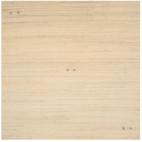 Cream Tribal 8X8 Gabbeh Modern Square Rug