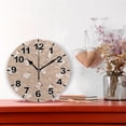 thumbnail image 2 of Cartoon Deer Round Wall Clock, Battery Operated Silent Non Ticking Desk Clock for Home Bedroom Kitchen Office School Wall Clock 9.9 Inch Home Decor, 2 of 6