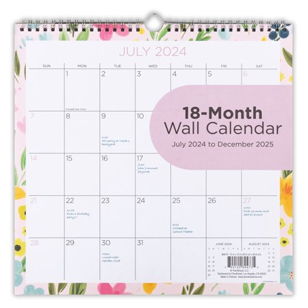 See It Bigger 12 X 12 Wall Calendar 18 Month - July 2024 - December 2025