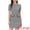 Black, variant on Women's Dress Short Sleeve Vintage Houndstooth Dresses L Brown