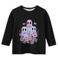 thumbnail image 2 of Favoffer Fall Unisex Kids' Graphic 3/4 Sleeve Tee Base Layer Casual Basic Tees Festive Girls Tops Blouse Gatherings Outdoor Play Toddler Kid 3-12Y, 2 of 4