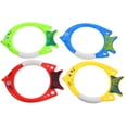 thumbnail image 1 of HLONK Underwater Diving Rings for Swimming Pool Fun and Training in Assorted Colors ABS Material 4pcs, 1 of 8