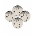 thumbnail image 7 of 13 Inch Round Placemats Set of 4, Spring Botanical Non Slip Heat Insulation PP Table Mats, Black Eucalyptus Butterfly Rustic Washable Place Mats for Kitchen Dining Party Table Decor, 7 of 7