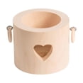 thumbnail image 2 of Candelabro de madera en forma de corazón | Candelabro de madera natural | Centro de mesa romántico | Decoración de ambiente acogedor para el hogar | Blanco | 12x12x10cm | Pieza única | Artesanía de, 2 of 6