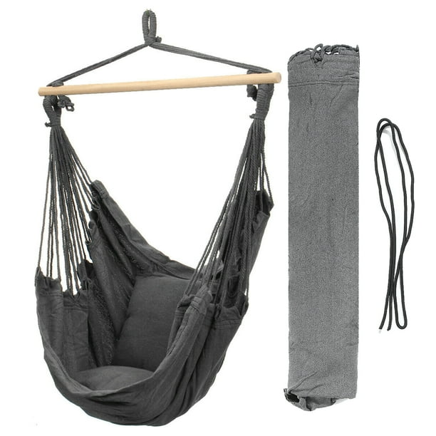 Hammock Chair Hanging Rope Swing, Cotton Weave Relax ...