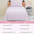 thumbnail image 4 of Viviland Cherry Bow Print Twin Bed Set, Soft Pink Microfiber Style for Girls & Toddlers, 4 of 7