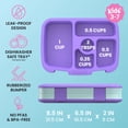 thumbnail image 3 of Bentgo Kids Prints Leak-Proof, 5-Compartment Bento-Style Kids Lunch Box - Ideal Portion Sizes for Ages 3-7, Durable, Drop-Proof, Dishwasher Safe, & Made with BPA-Free Materials (Sea Life), 3 of 8