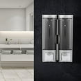 thumbnail image 3 of Daily Supplies,200MLx2 Silver DoubleHead Soap Soap Pump Dispenser Soap Box Extended Durability, 3 of 14