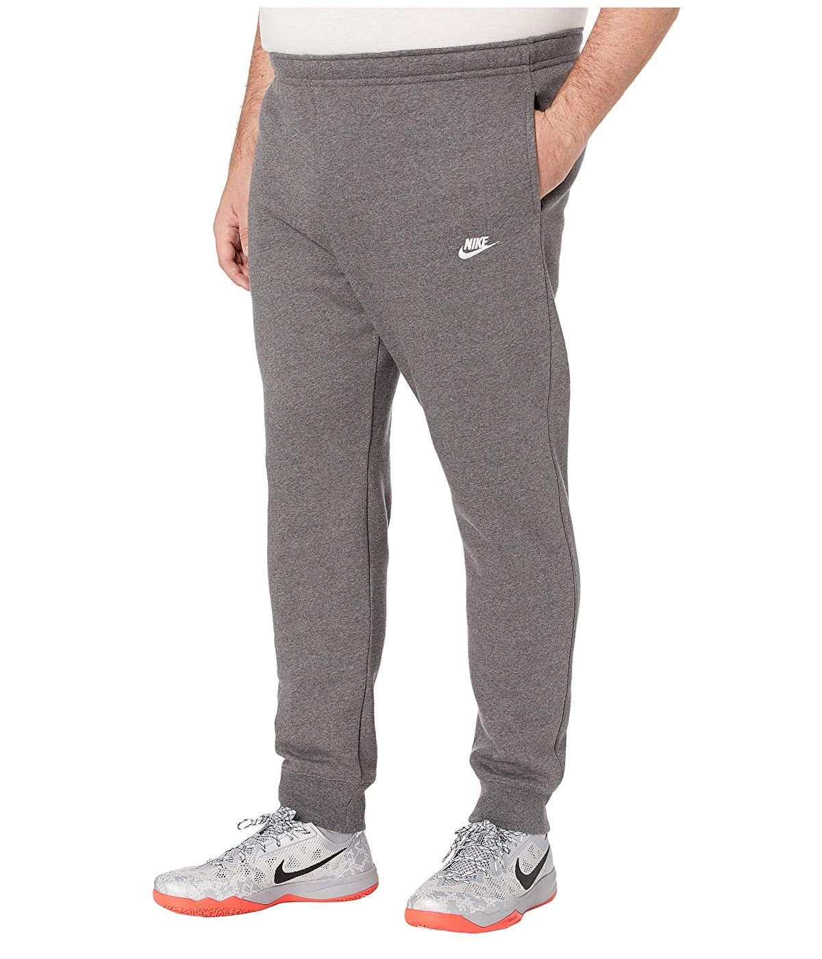 Nike Big & Tall NSW Club Jogger Charcoal Heather/Anthracite/White