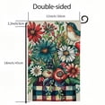 thumbnail image 3 of PHYHOO Merry Christmas Mason Jar Floral Garden Flag Double Sided, Burlap Welcome Winter Christmas Garden Yard Flags for Xmas Outside Outdoor Decoration White, 3 of 6